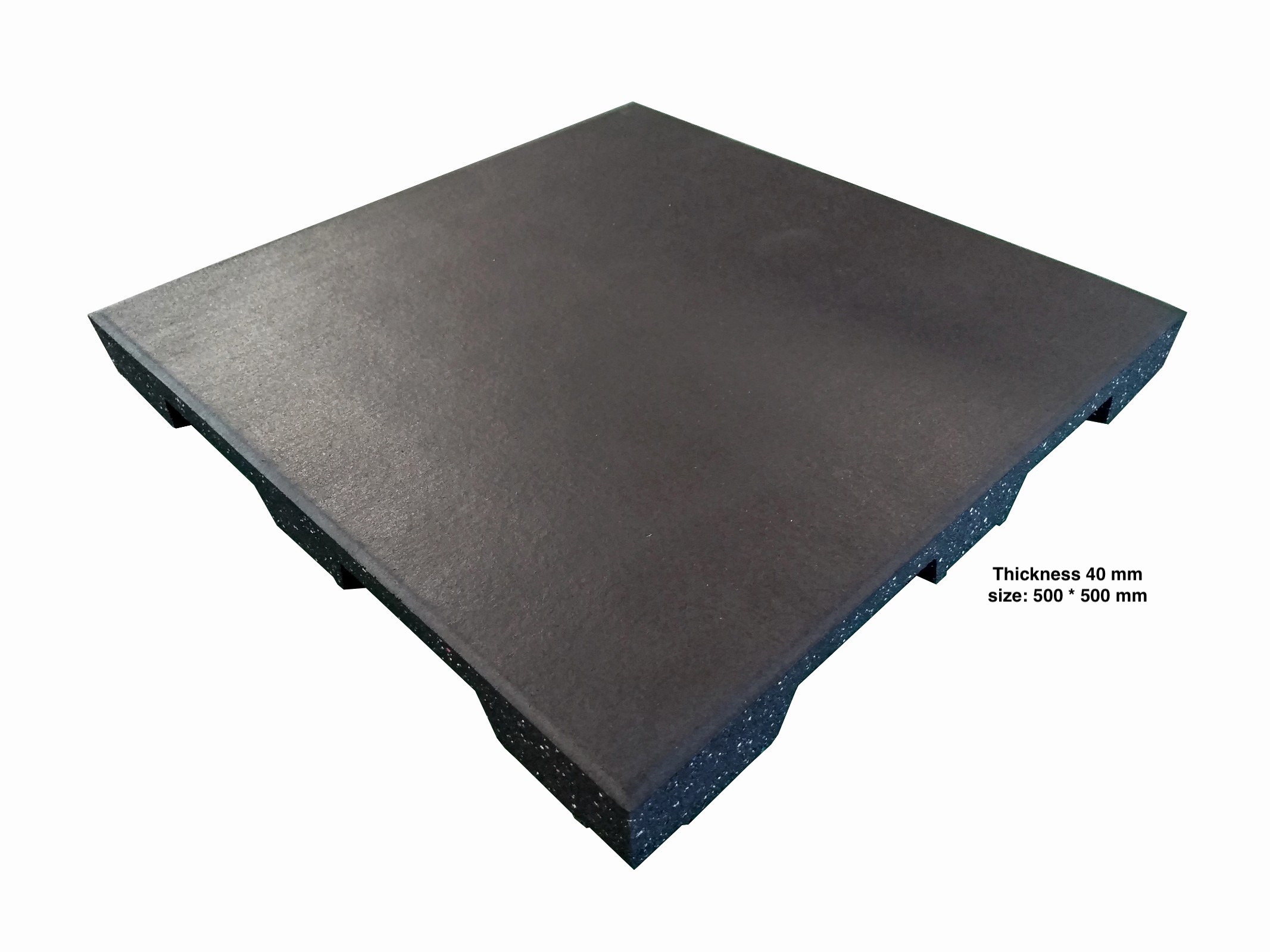 full sound dampening tile that reduces vibration and noise in gyms