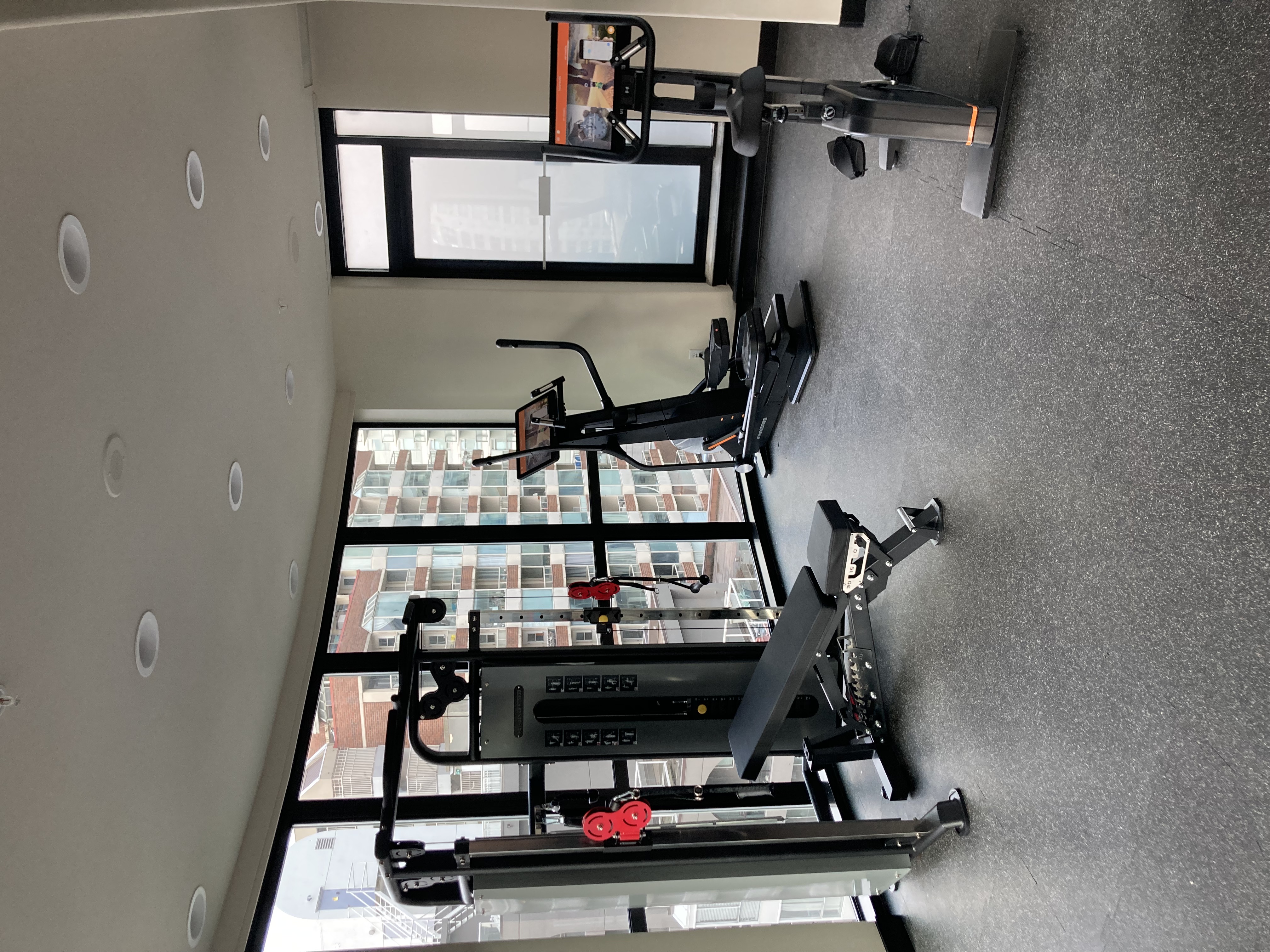 The newly renovated Parker hotel gym